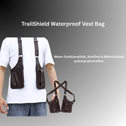 TrailShield Waterproof Vest Bag Wenn Funktionalität, Komfort & Männlichkeit aufeinandertreffen.